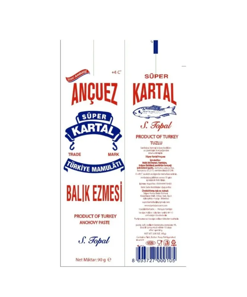 Süper Kartal Ançues Balık Ezmesi (90 g)